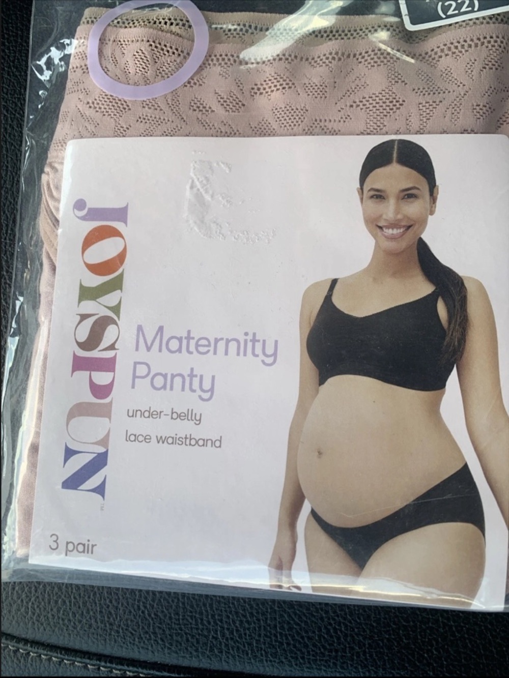 2/$20 Joyspun Maternity Panty Under Belly Lace Waistband 3 Pair XXXL (22) - Picture 3 of 7